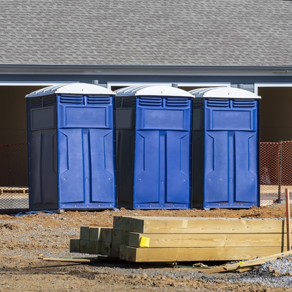 are there any restrictions on where i can place the porta potties during my rental period in Fairmont